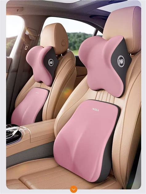 Car Headrest Car Lumbar Cushion Car Lumbar Support Memory Foam Neck Pillow Seat Lumbar Support ...