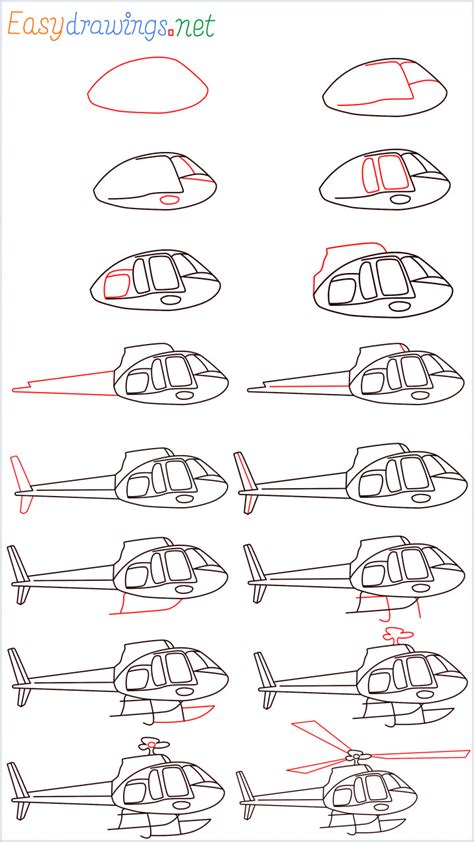 How To Draw A Helicopter Step by Step - [16 Easy Phase] + [Video]