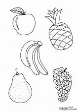 Handas Surprise Fruit Coloring Page Sketch sketch template