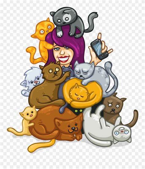 Crazy Cat Lady - Cat Clipart (#1170435) - PinClipart