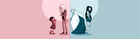 [5120x1440] Adventure Time - Simon and Marceline - Three versions : multiwall