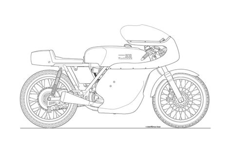 Photos: Some Classic Motorcycle Line Art Drawings - Asphalt & Rubber