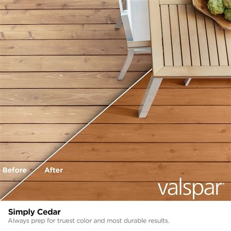 Valspar Simply Cedar Semi-transparent Exterior Wood Stain and Sealer (1 ...