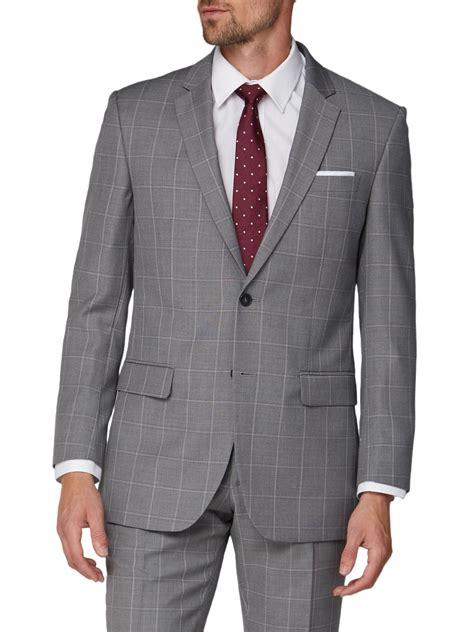 Grey Check Regular Fit Suit - Two Piece Suits - Alexandre London