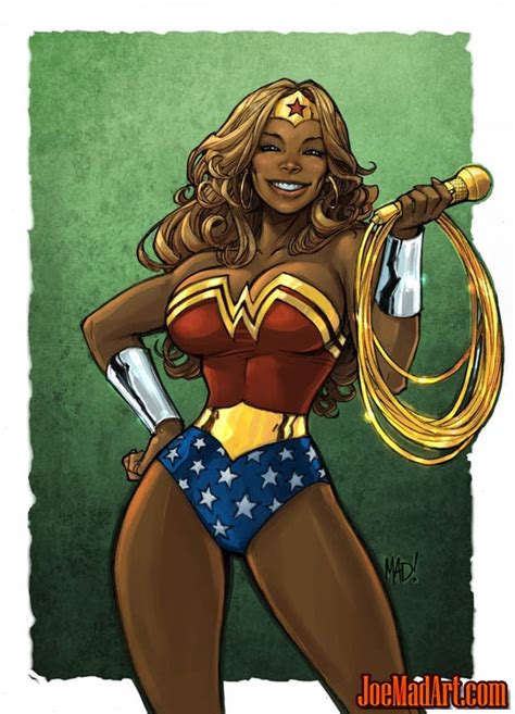 joemadart.com: Wendy Williams as Wonderwoman fan art