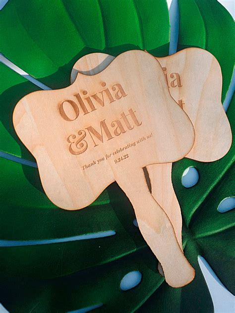 Custom Personalized Wooden Hand Fans for Wedding or Event - Etsy