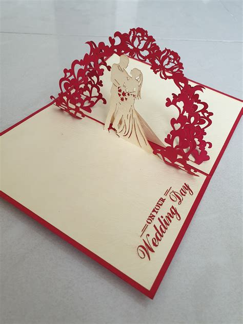 Wedding Pop up Card Pop-up Card 3D Card Love Pop up Card - Etsy