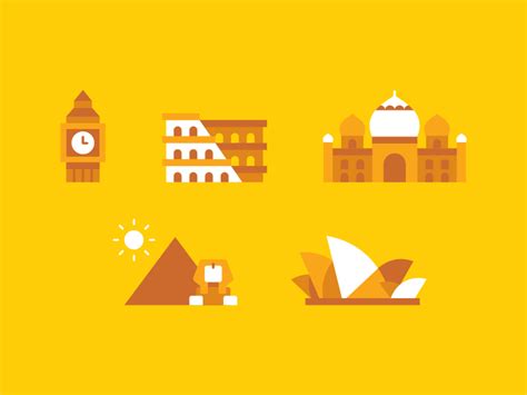 Landmarks Across the World by Renae Nicole Rodriguez on Dribbble