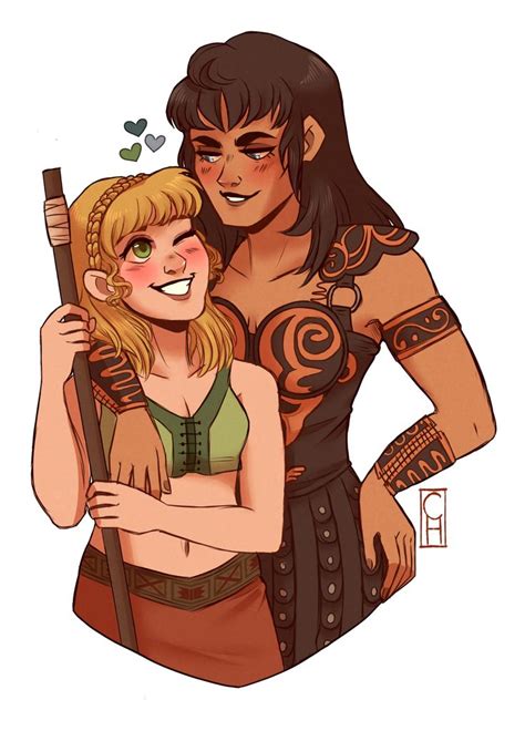 Xena x Gabrielle fanart by sutexii | Misc. Fan Art