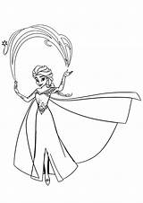 Elsa coloring Pages  ColoringLib sketch template