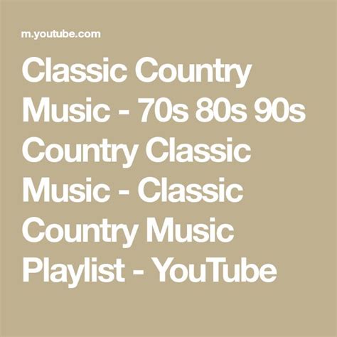Classic Country Music - 70s 80s 90s Country Classic Music - Classic Country Music Playlist ...