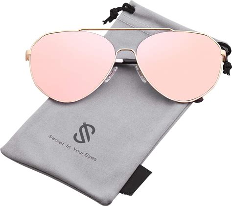 Amazon.com: SOJOS Oversized Aviator Sunglasses Mirrored Flat Lens for Men Women UV400 SJ1083 ...