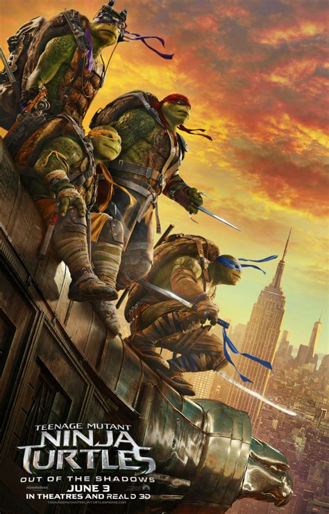 Teenage Mutant Ninja Turtles: Out of the Shadows Gets A New Movie Poster