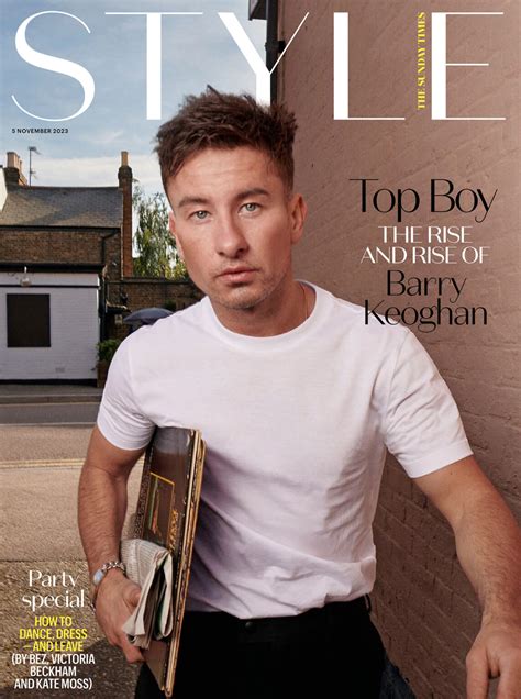 Barry Keoghan covers The Sunday Times Style November 5th, 2023 by Elaine Constantine ...