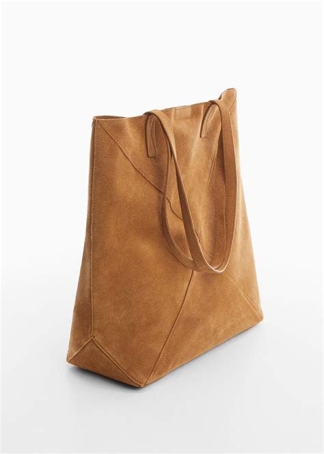Leather shopper bag - Woman | MNG Australia