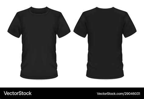 Black T Shirt Mockup Template