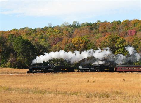 Tennessee Valley Railroad Museum doubleheader from Chattanooga TN to Summerville GA [OC] : r/trains