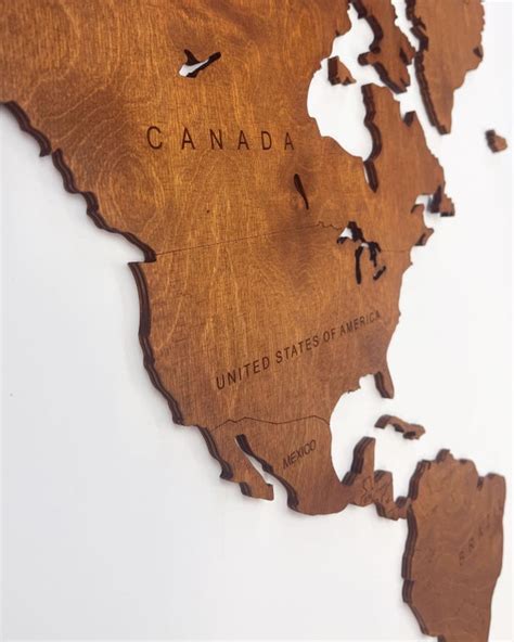 Wooden World Map Rustic Wall Decor Wall Decor Travel Map - Etsy