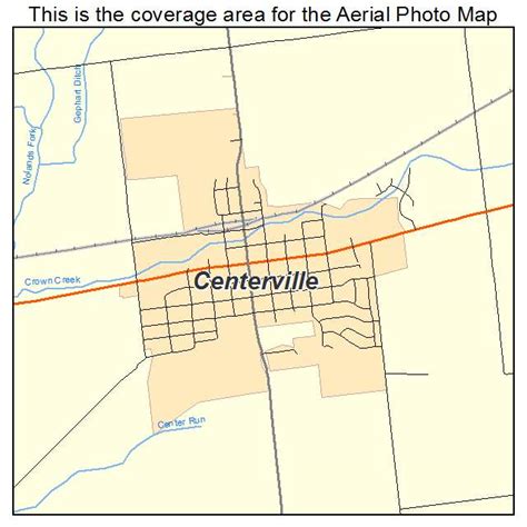 Aerial Photography Map of Centerville, IN Indiana