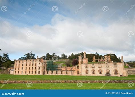 Ruins of Penitentiary in Port Arthur Historic Jail Stock Photo - Image of penitentiary, brick ...