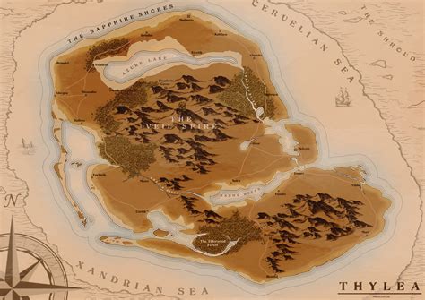 ArtStation - The world of Thylea map