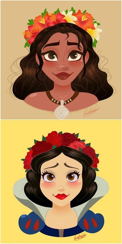 🌸Rocío's Art🌸 — Disney Princesses wearing Flower Crowns series!...