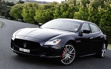 wallpaper maserati, quattroporte, gts, side view, black HD : Widescreen ...