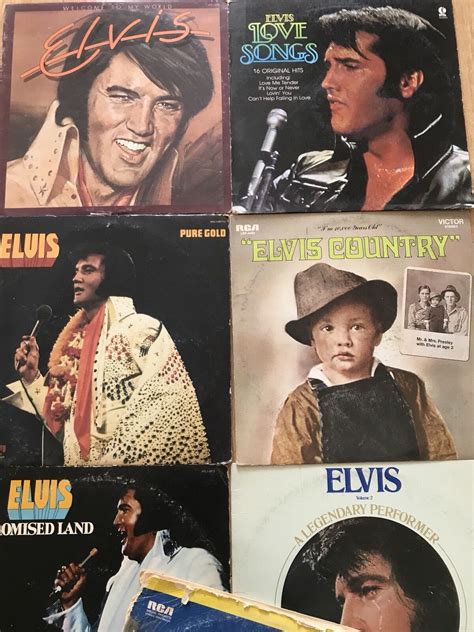 RARE Elvis Presley - Lot Of 12 Vinyl Records includes covers and ...