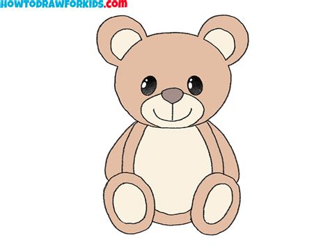 How to Draw an Easy Teddy Bear - Easy Drawing Tutorial For Kids