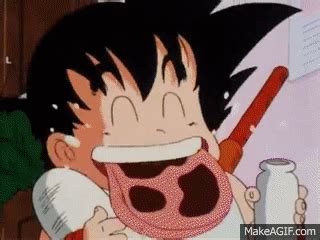 Kid Goku Eating Gif stelik en iyi 1 markayla beraber