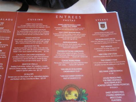 Rum Runners Restaurant Cape Coral Florida : Rumrunners, Cape Coral - 5789 Cape Harbour Dr - Menu ...