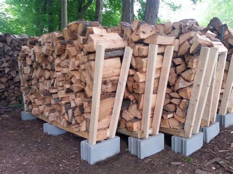 Easy DIY wood storage. Cinder blocks and 2x4's. Architectural Landscape Design | Outdoor ...