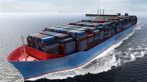 Maersk Ship Containers Sea | Cargo shipping, Fleet market, World