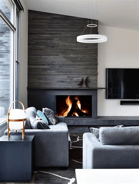 Va de Fuegos y Creaciones | Living room with fireplace, Home fireplace, Living room modern