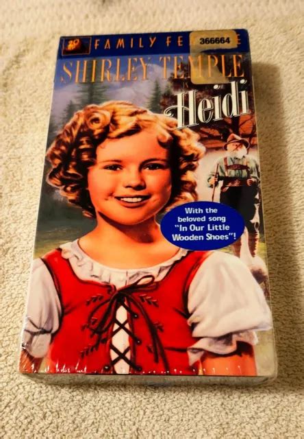 20TH CENTURY FOX Family Feature VHS "Heidi" Shirley Temple, New & Sealed $10.00 - PicClick