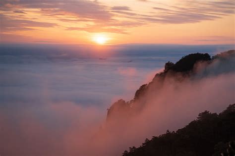 Sunset over Mt. Huangshan - China | The photos in this album… | Flickr
