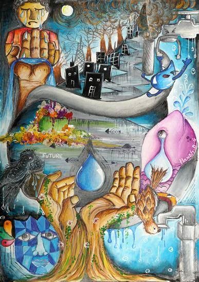 Water Conservation for a better Tomorrow Painting by Harsh Ghosalkar