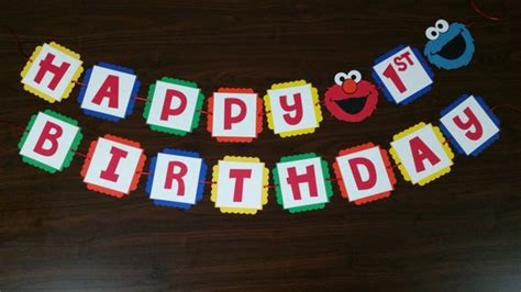 Sesame Street Birthday Banner