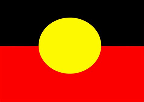 De Australische Aboriginal vlag vector illustraties | Vectorafbeelding voor openbaar gebruik