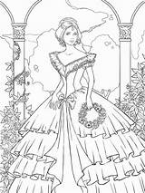 Victorian Woman coloring Pages Free Printable  sketch template