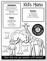 Coloring Menu  Page 1 sketch template