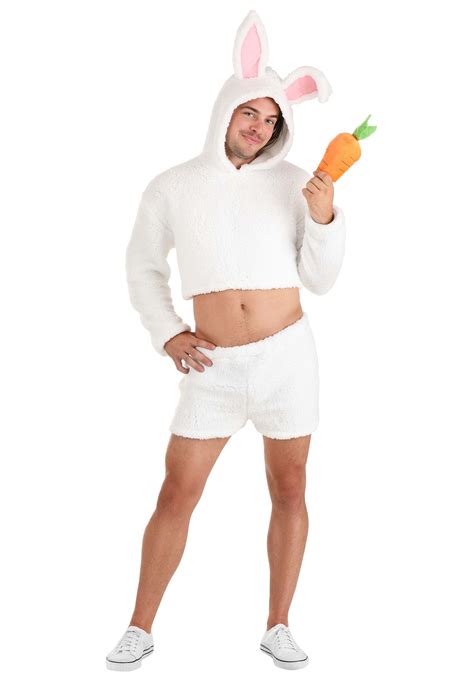 Sexy Men's White Bunny Costume