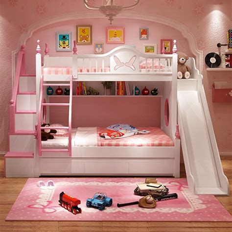 Wholesale Children bedroom furniture kid bed Bunk bed for bedroom furniture bunk bed slideway ...