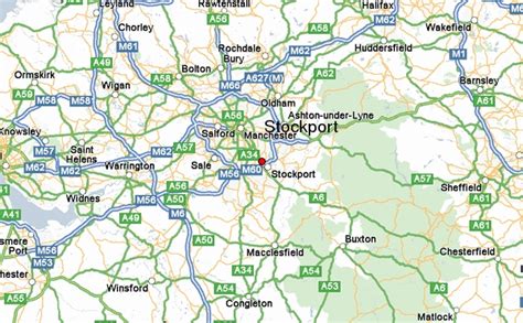 Stockport Map - United Kingdom