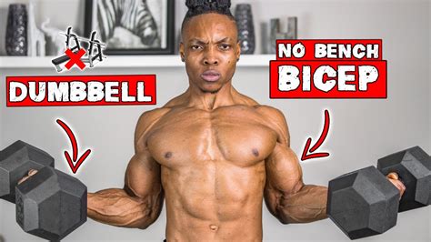 DUMBBELL ONLY BICEP WORKOUT AT HOME | NO BENCH NEEDED! - YouTube