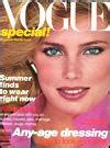 Kelly Emberg, Vogue Magazine June 1979 Cover Photo - United States