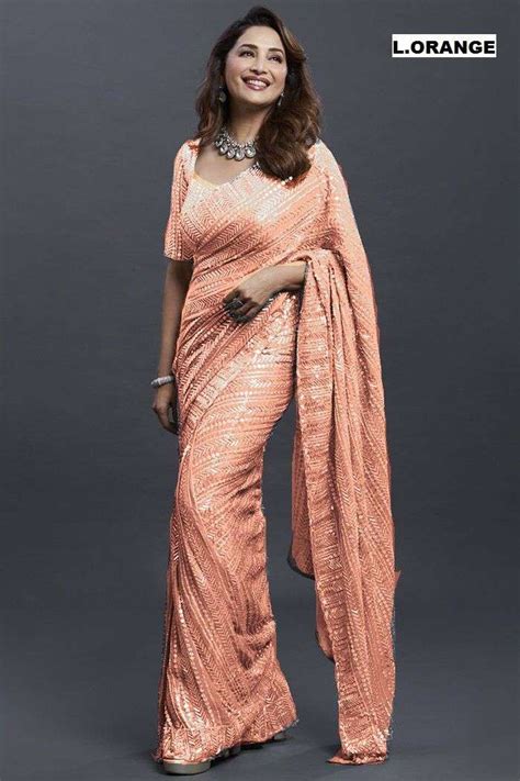 MADHURI DIXIT SAREES COLLECTION LATEST BOLLYWOOD STYLE SAREE OF MADHURI ...