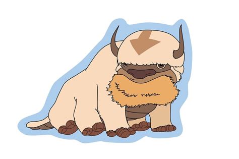 Avatar the Last Airbender Appa Sticker | Etsy