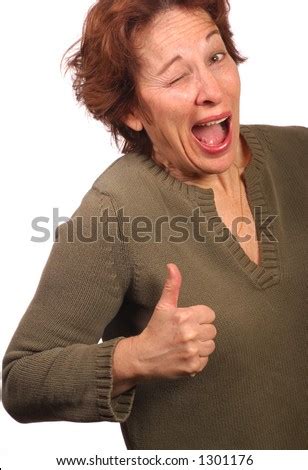 Woman Makes A Face Implying Approval Stock Photo 1301176 : Shutterstock