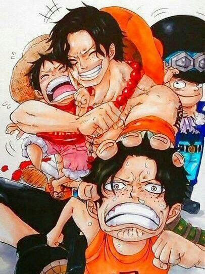 ASL Brothers Portgas D Ace Sabo Monkey D Luffy One Piece Sabo One Piece ...